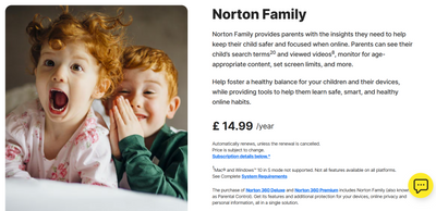 Norton Family parental control software review