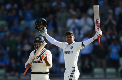 England vs India: Shubman Gill hits century as tourists build firm foundations at Edgbaston