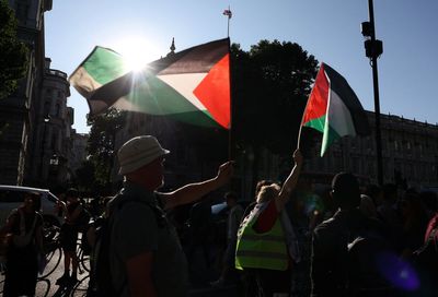 Four arrested outside Downing Street and Westminster at Palestine Action protest
