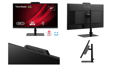 Viewsonic unveils monitors with infrared cameras - but misses a trick by allowing them to be powered by USB-C (and shame they're not 4K)