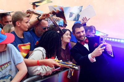 Stars of new Superman film attend Leicester Square fan event