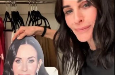 Courteney Cox shows fans the 'weird' items hidden in her closet