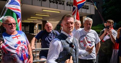 Tommy Robinson denies threatening journalists with 'coming to get you' message