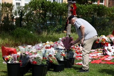 Fans gather outside Anfield to pay respects to Diogo Jota after tragic car crash