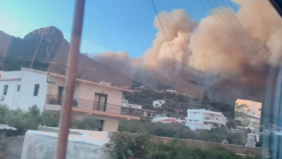 Crete Wildfires Update: Mass Evacuation Ordered In Tourist Town - Here's What Travelling Brits Should Know