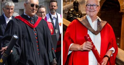 Alan Cumming and Val McDermid recieve honours from Scottish universities