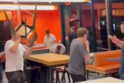 A massive brawl broke out in Florida Burger King after content creators started filming