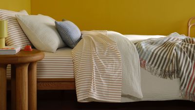 I always stock up on new sheets for summer in the 4th of July sales – this year I’m grabbing this classic striped linen Brooklinen bundle while it's 50% off