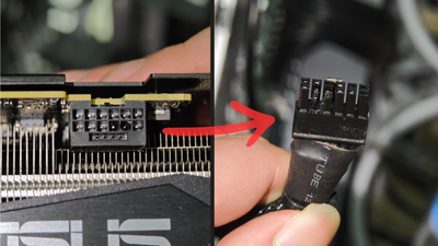 Nvidia's incendiary 12VHPWR connector consumes its latest victim — Chinese RTX 3060 Ti melts down despite modest power draw after ASUS shipped it with the wrong cable