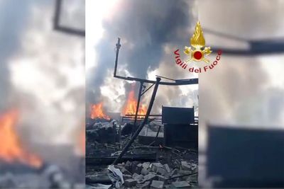 Firefighters and police injured as Rome petrol station erupts in fireball