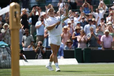 Sonay Kartal reaches Wimbledon fourth round for first time after sweeping past Parry