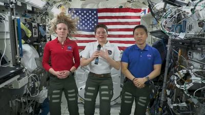 'We are proud to serve our country, both on Earth and in space': NASA astronauts beam home July 4 message from ISS (video)