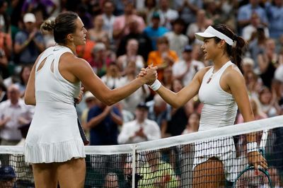 Emma Raducanu fights hard but Aryna Sabalenka ends her Wimbledon dream