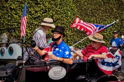 Photos of protests and celebrations mark a different Fourth of July for many Americans