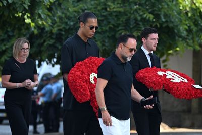 Liverpool players and boss arrive in Portugal to attend Diogo Jota’s funeral