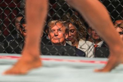 Donald Trump’s UFC stunt is more than a circus. It’s authoritarian theatre