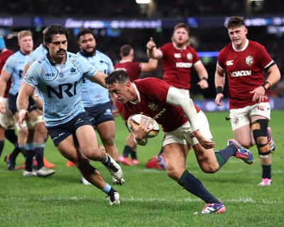Alex Mitchell helps error-prone Lions edge past gritty NSW Waratahs