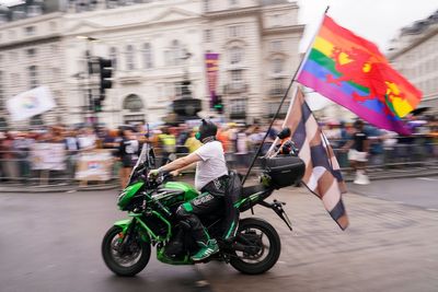 LGBT artists decry Supreme Court ruling at rainy London Pride parade