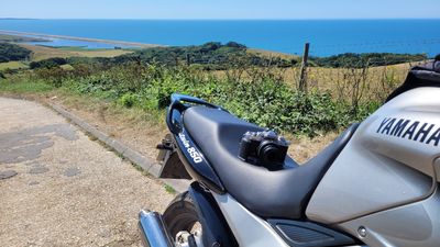 This is the ultimate camera for hairy bikers! Here’s what’s in my tank bag (and gym sock)