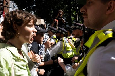 Supporters of banned Palestine Action group arrested at London protest