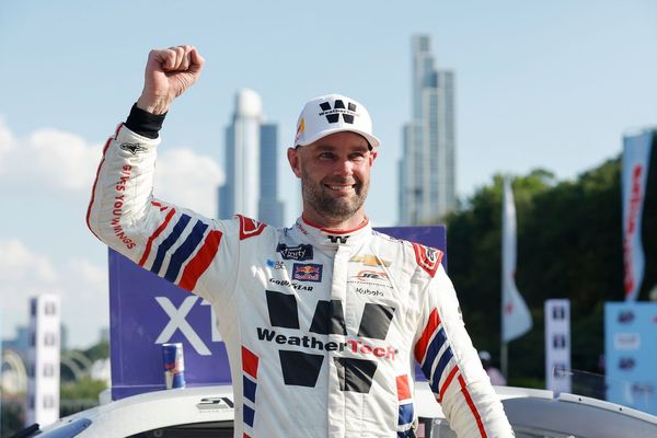 Shane van Gisbergen goes elbows out to win Chicago NASCAR Xfinity race