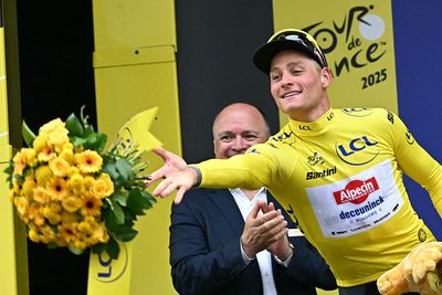 Who is leading the 2025 Tour de France after stage 2?