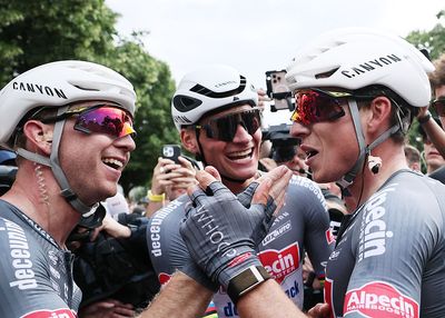 'My first Tour de France, my first stage and what a win!' - Kaden Groves and Mathieu van der Poel celebrate as Alpecin-Deceuninck hit Tour de France jackpot