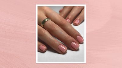 Strawberries and cream is the luxuriously sweet manicure you'll be seeing everywhere