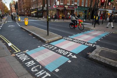 London council faces legal action after installing road crossing in colours of transgender pride flag