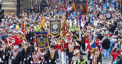 Marchers hit with air pellets during Glasgow Orange Order Walk