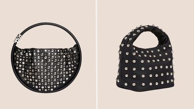 Studded bags are everywhere – and this high-street find is the perfect lookalike for Sonia Rykiel's studded domino bag
