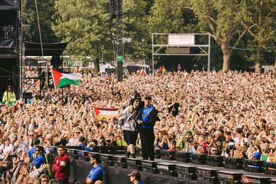 Kneecap at Finsbury Park: 'infamy doesn't weigh heavily on them'