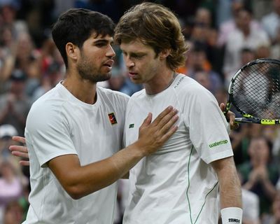 Alcaraz marches past Rublev while Khachanov and Fritz ease into Wimbledon last eight
