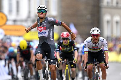 Mathieu van der Poel takes the Tour de France yellow jersey with stage two victory