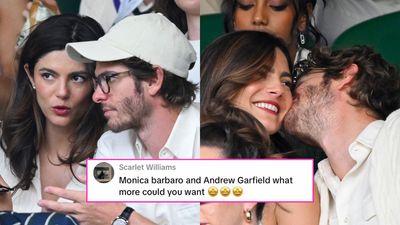 Andrew Garfield Hard-Launches Girlfriend Monica Barbaro Via PDA-Filled Wimbledon Date