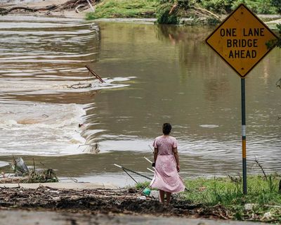 Weather tracker: supercharged storms hit Texas’s ‘Flash Flood Alley’
