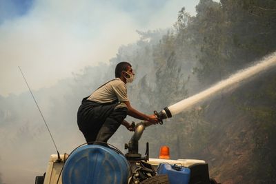 Wildfires erupt across Mediterranean as heatwave worsens