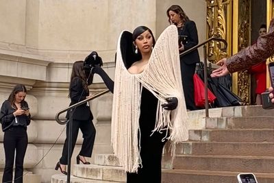 Paris couture week opens with Cardi B holding a live crow at Schiaparelli’s spectacle
