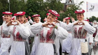 Choir practice: Thousands celebrate traditional Estonian song and dance in Tallinn