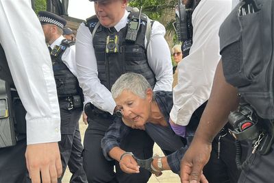 What are the protesting laws in the UK after Palestine Action were proscribed?