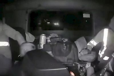 Convicted felon shoots garbage man and rams truck so hard passenger falls out after argument