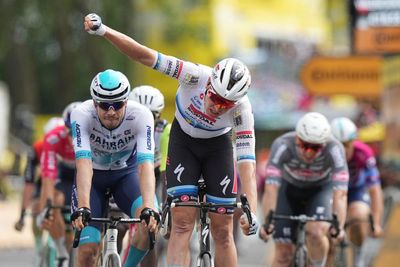 Sprint leader Jasper Philipsen crashes out of Tour as Tim Merlier wins chaotic stage three