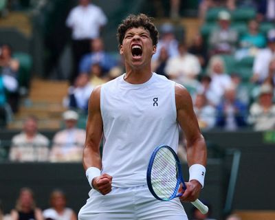 Sinner fortunate to reach quarter-finals as Dimitrov retires injured leading by two sets