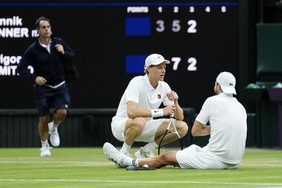 Jannik Sinner gets reprieve as Grigor Dimitrov forced to quit when two sets up
