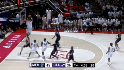 Ace Bailey Put on a Show With Massive Alley-Oop Dunk in Jazz Summer League Game