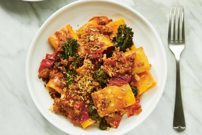 This fennel sausage pasta is loud, spicy and a little bit boozy