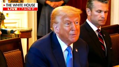 ‘So embarrassing’: Badly made-up Donald Trump compares self to Harry Truman dropping a nuclear bomb on Japan
