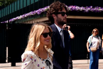 Sienna Miller and Katherine Jenkins attend day nine of Wimbledon