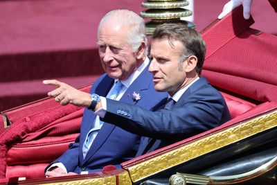 Pomp, pageantry and politesse greet French president Macron in display of British royals’ soft power