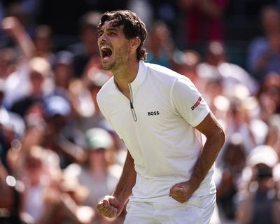 Fritz defies Khachanov fightback and line-call blooper to reach Wimbledon last four